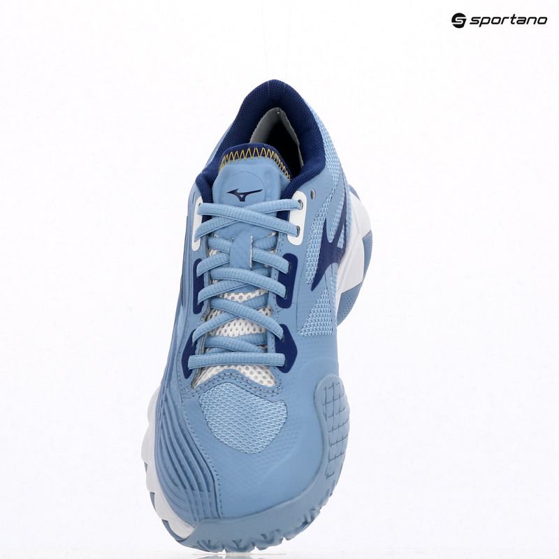 Кросівки тенісні жіночі Mizuno Wave Enforce Tour 2 CC bel air blue/ white/ bellwether blue 9