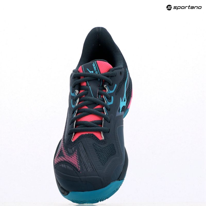 Кросівки для паделю жіночі Mizuno Wave Exceed Light 2 Padel midnight navy/ fuchsia purple/ enamel blue 12