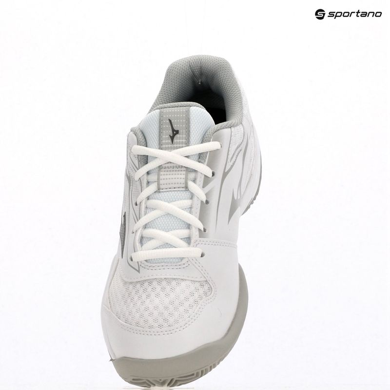 Кросівки тенісні жіночі Mizuno Break Shot 5 CC white/ ultimate gray/ harbor mist 12