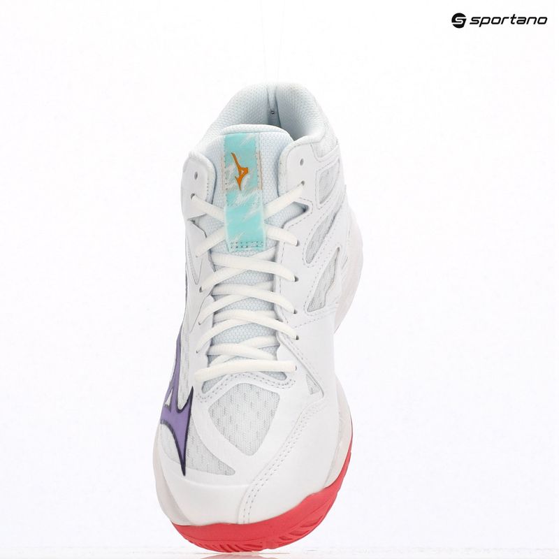 Кросівки волейбольні жіночі Mizuno Thunder Blade Z Mid white/violet indigo/camelliaros 11