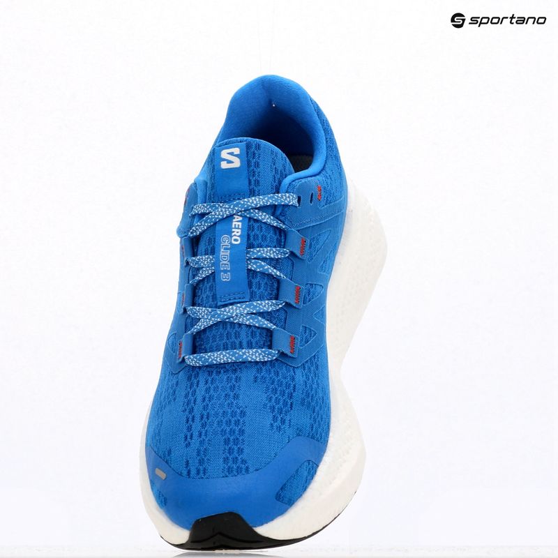 Кросівки для бігу чоловічі Salomon Aero Glide 3 french blue/white/cherry tomato 14