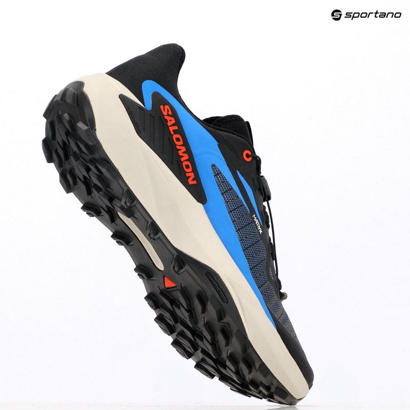 Кросівки для бігу чоловічі Salomon Genesis black/french blue/cherry tomato 13