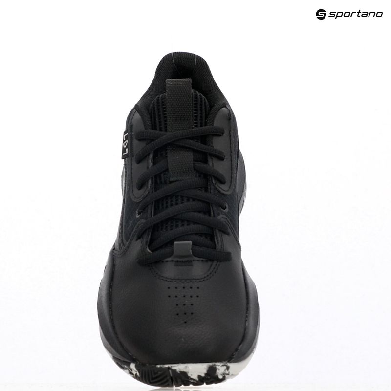 Кросівки баскетбольні дитячі Under Armour gS Lockdown 7 black/black/metallic silver 14