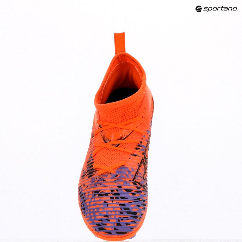 Кросівки футбольні дитячі PUMA Future 8 Match Creativity FG/AG Jr orange poppy/puma black/dark amethyst 9