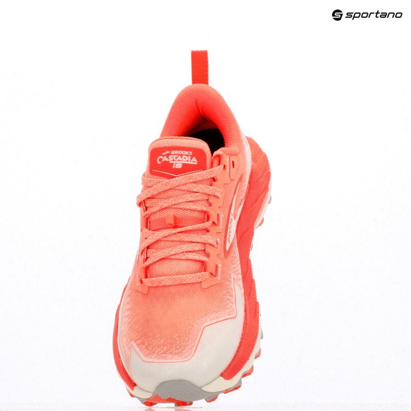 Кросівки для бігу жіночі Brooks Cascadia 18 ember/blue wash/flame 16