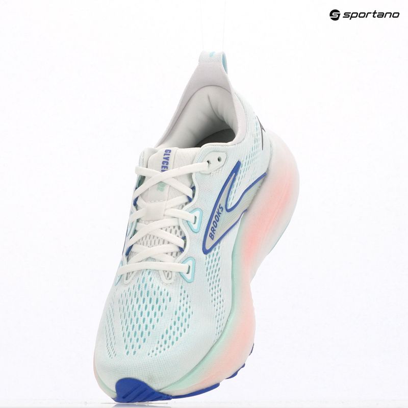 Кросівки для бігу жіночі Brooks Glycerin 22 wide fit white/limpet shell/amparo blue 16