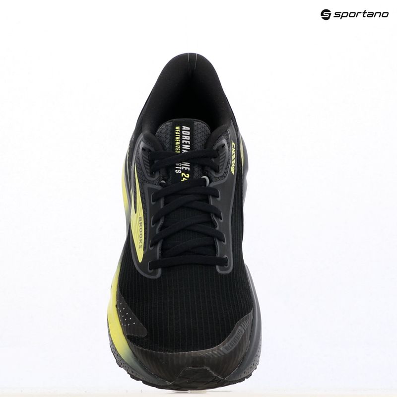 Кросівки для бігу чоловічі Brooks Adrenaline GTS 24 Weatherized black/ebony/new yellow 15