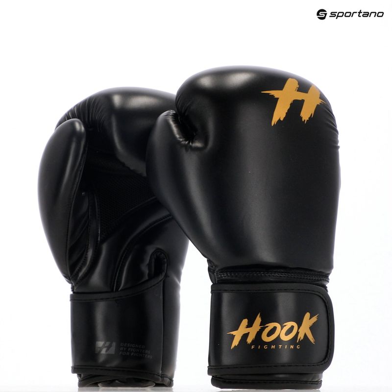 Рукавиці боксерські HOOK FIGHTING Ready To Train чорний 8