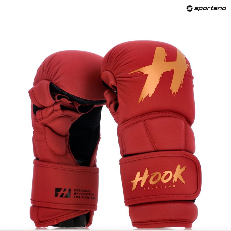 Рукавиці спарингові MMA HOOK FIGHTING TX0-B4M0016 червоний 10