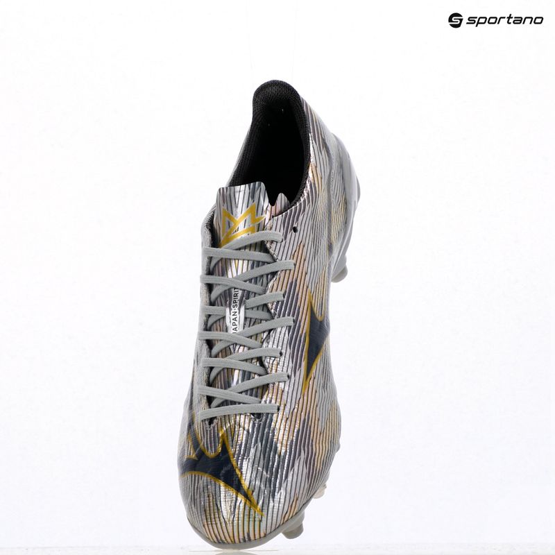 Кросівки футбольні чоловічі Mizuno α II Japan Mix galaxy silver/8605 c/gold 3