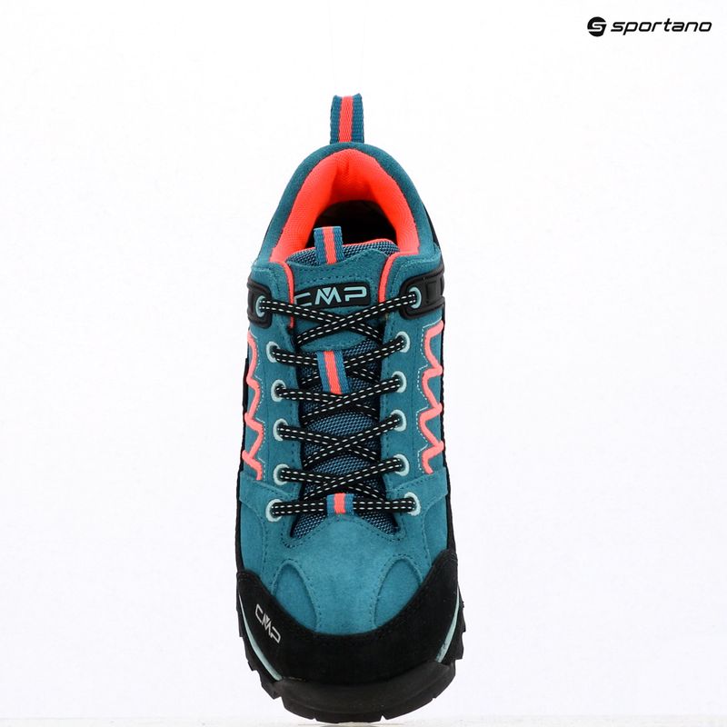 Жіночі трекінгові черевики CMP Moon Low Wp teal/red fluo 9