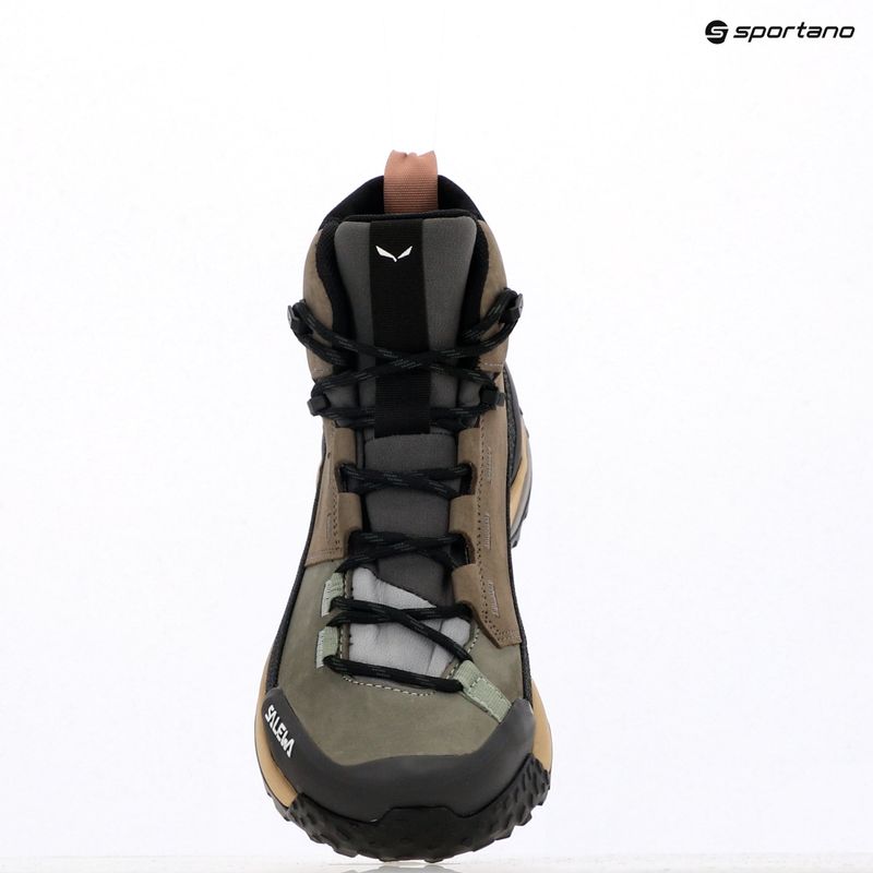 Жіночі трекінгові черевики Salewa Puez Leather Mid Ptx bungee cord / онікс 20
