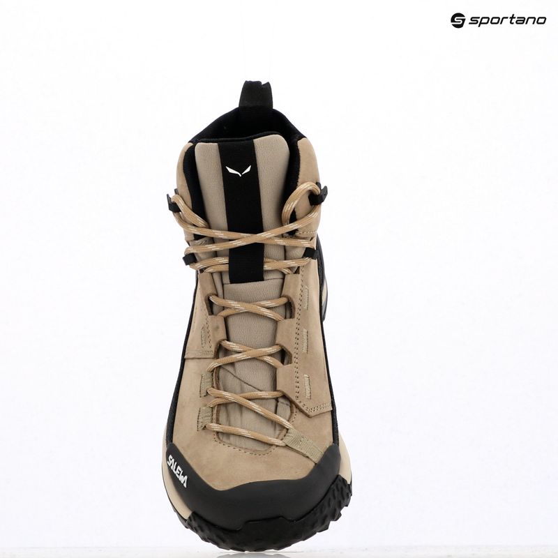Жіночі трекінгові черевики Salewa Puez Leather Mid Ptx quicksand / онікс 20
