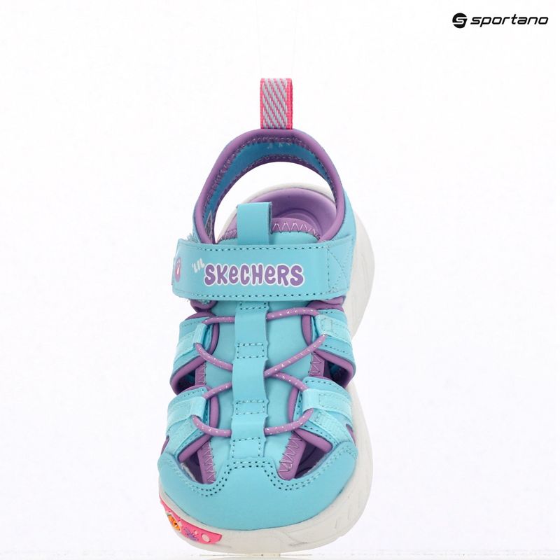 Дитячі сандалі SKECHERS Play Scene Splash Cute Crew бірюзові/лавандові 12