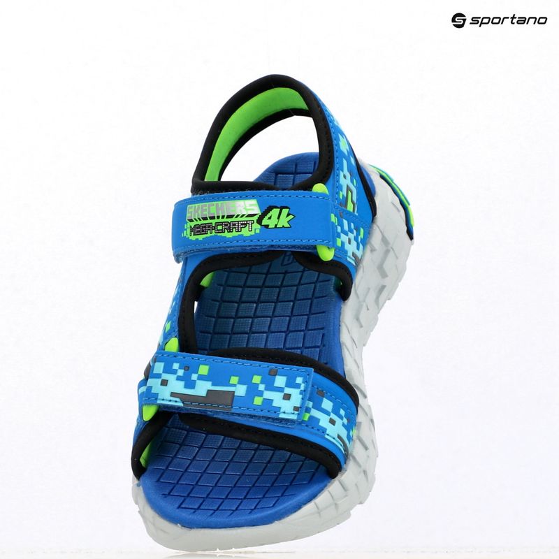 Сандалі дитячі SKECHERS Mega Splash black/blue/lime 9
