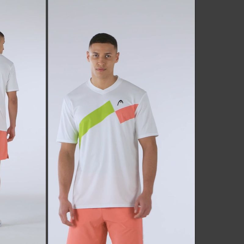 Футболка тенісна чоловіча HEAD Topspin gi/print perf m 6