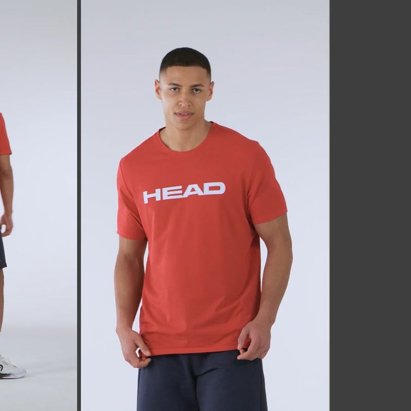 Футболка тенісна чоловіча HEAD Club Original red 4