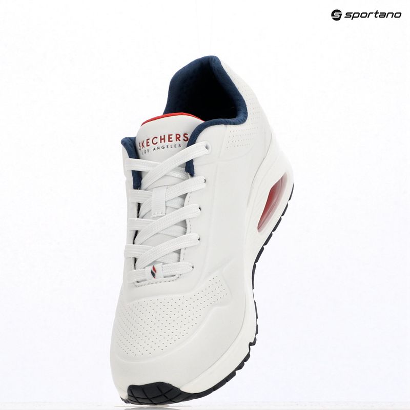 Кросівки жіночі SKECHERS Uno Stand On Air white durabuck/navy/red trim/mesh 15
