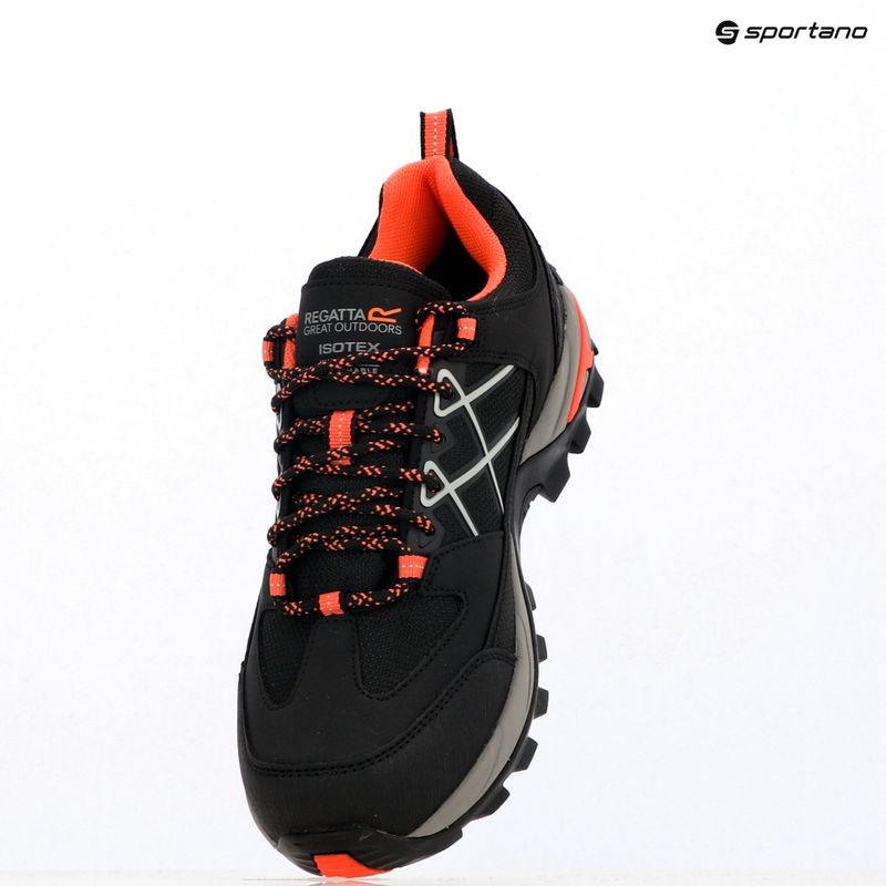 Черевики трекінгові жіночі REGATTA Samaris III Low black/satsuma 18