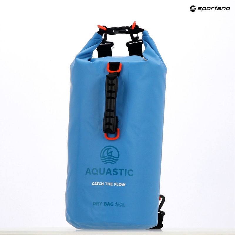 Сумка водонепроникна AQUASTIC Dry Bag 20 л блакитний 13