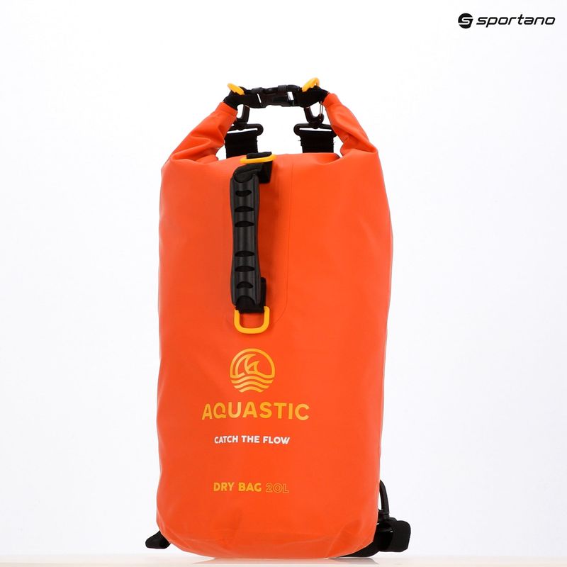 Сумка водонепроникна AQUASTIC Dry Bag 20 л помаранчевий 11