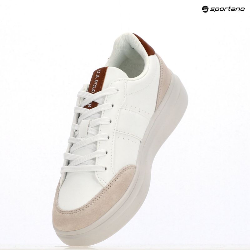 Кросівки чоловічі U.S. Polo Assn. CODY003B white/light brown 9