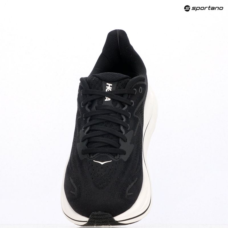 Кросівки для бігу чоловічі HOKA Clifton 10 Wide black/white 15
