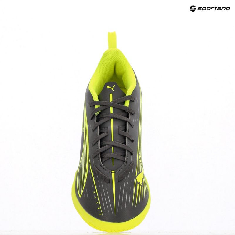 Кросівки футбольні дитячі PUMA Ultra 5 Play IT Jr matte aged silver/yellow alert/puma aged silver 9