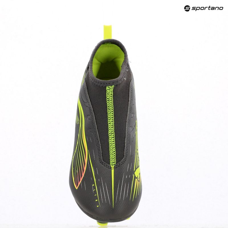 Кросівки футбольні дитячі PUMA Ultra 5 Match+ LL FG/AG Jr matte aged silver/yellow alert/puma aged silver 9