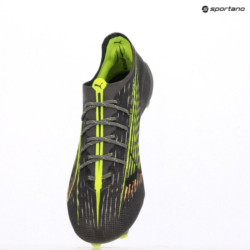 Кросівки футбольні чоловічі PUMA Ultra 5 Ultimate FG matte aged silver/yellow alert/sun struck 9