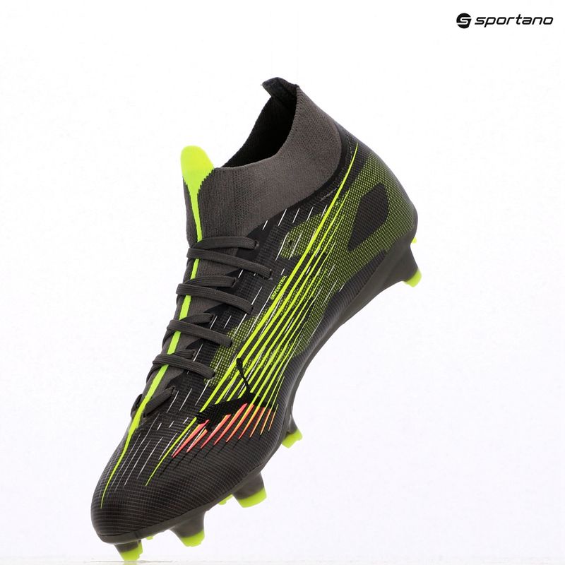 Кросівки футбольні чоловічі PUMA Ultra 5 Match+ FG/AG matte aged silver/yellow alert/puma aged silver 9