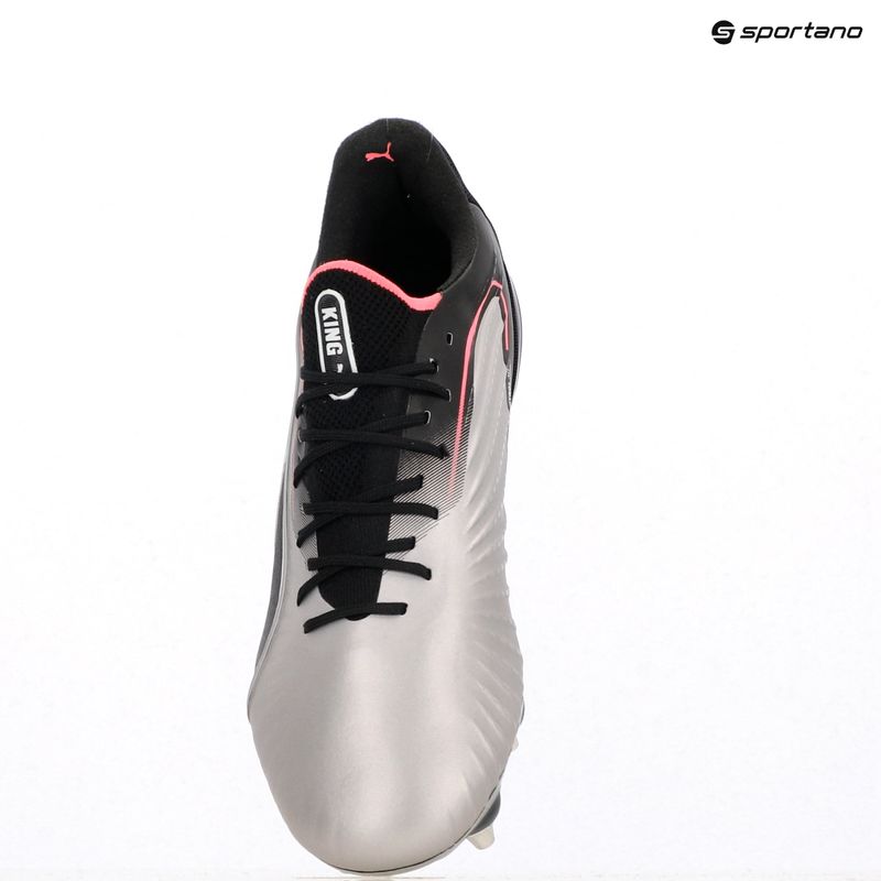 Кросівки футбольні чоловічі PUMA King Ultimate MxSG puma silver/puma black/sun struck/puma white 9