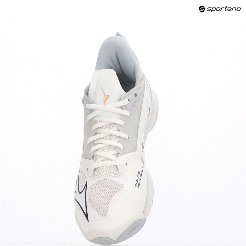 Кросівки гандбольні жіночі Mizuno Wave Mirage 5 white/navy peony/peach parfait 9