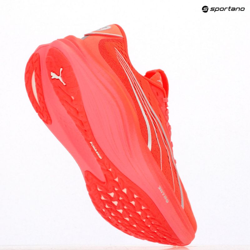Кросівки для бігу чоловічі PUMA MagMax Nitro glowing red/peach frost 9