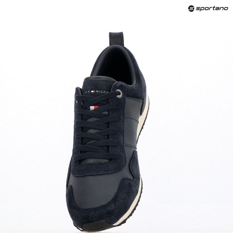 Кросівки чоловічі Tommy Hilfiger Iconic Leather Suede Mix Runner midnight 9