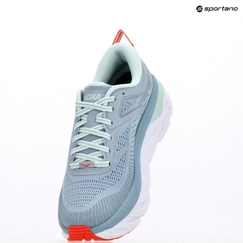 Жіночі кросівки для бігу HOKA Bondi 7 blue fog/blue glass 9