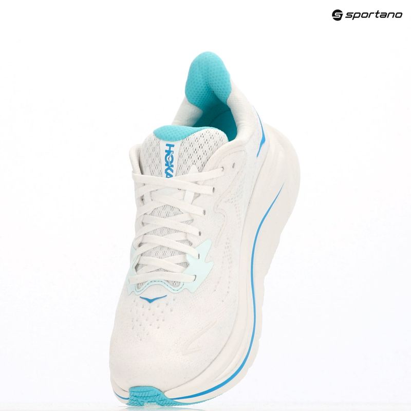 Кросівки для бігу чоловічі HOKA Clifton 10 white/skyward blue 17
