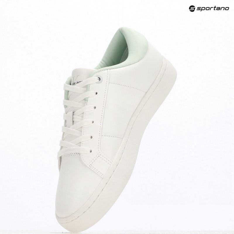 Кросівки жіночі Calvin Klein YW0YW01444 Classic Cupsole Lowlaceup Lth Wn bright white/moonlight jade 9