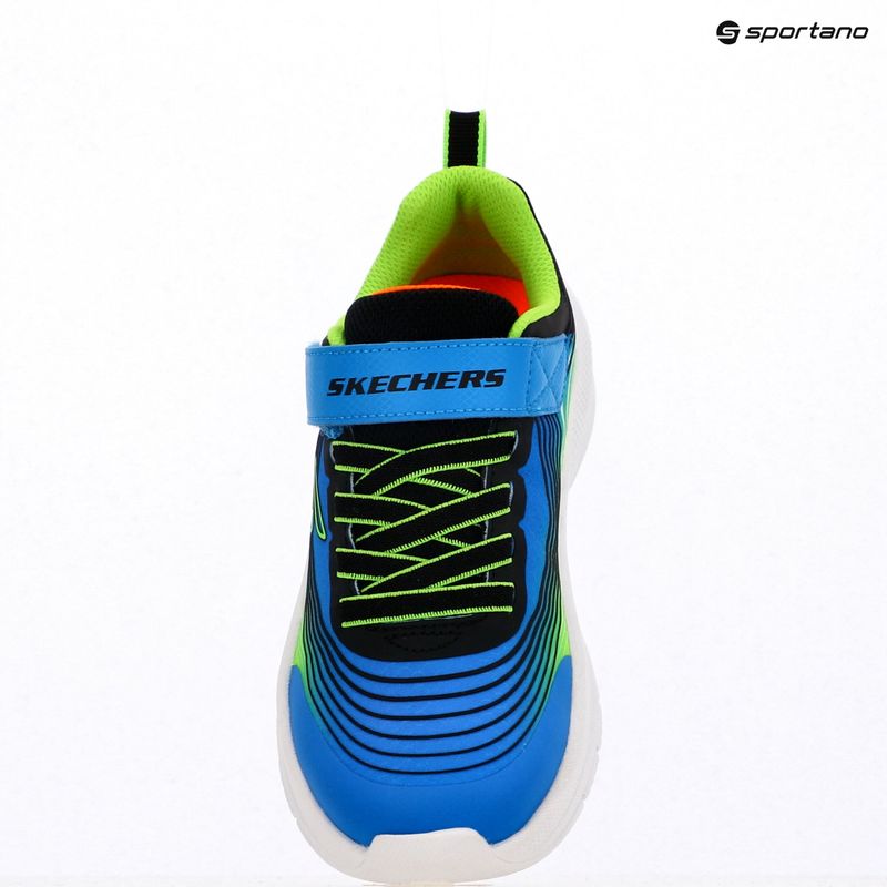 Кросівки дитячі Skechers Microspec Advance blue/lime 9