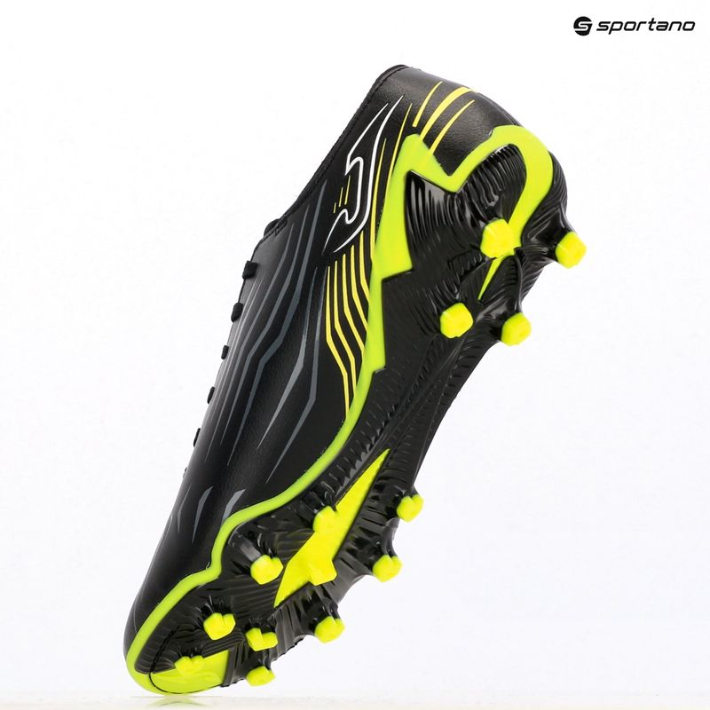 Кросівки футбольні чоловічі Joma Propulsion FG black/fluor yellow 9