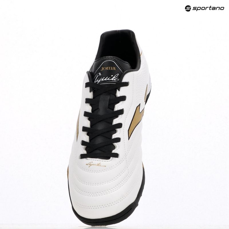 Кросівки футбольні чоловічі Joma Aguila TF white/gold 9