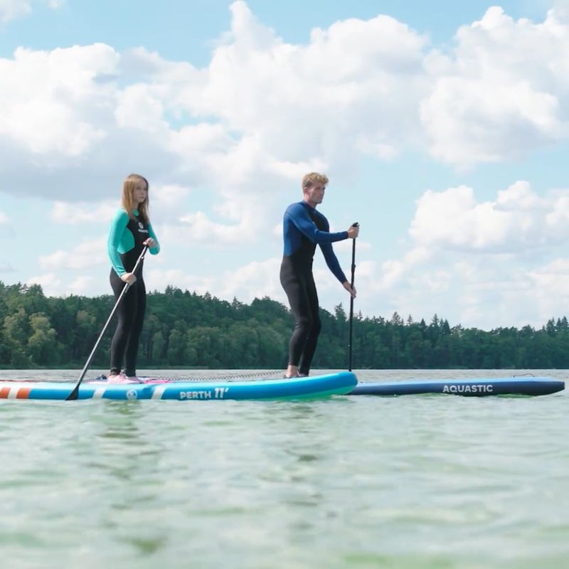 Набір дошка SUP надувна AQUASTIC Perth 10'8" allround dark blue 27