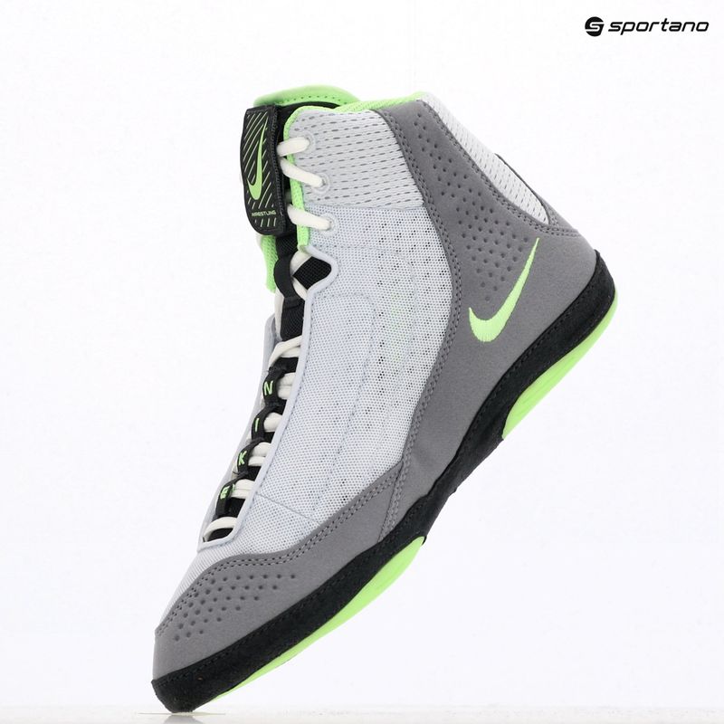 Кросівки борцівські Nike Inflict 4 football grey/lime blast/anthracite/white 9