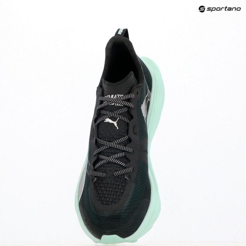 Кросівки для бігу чоловічі PUMA Deviate Nitro Elite Trail green terrain / mint melt 9