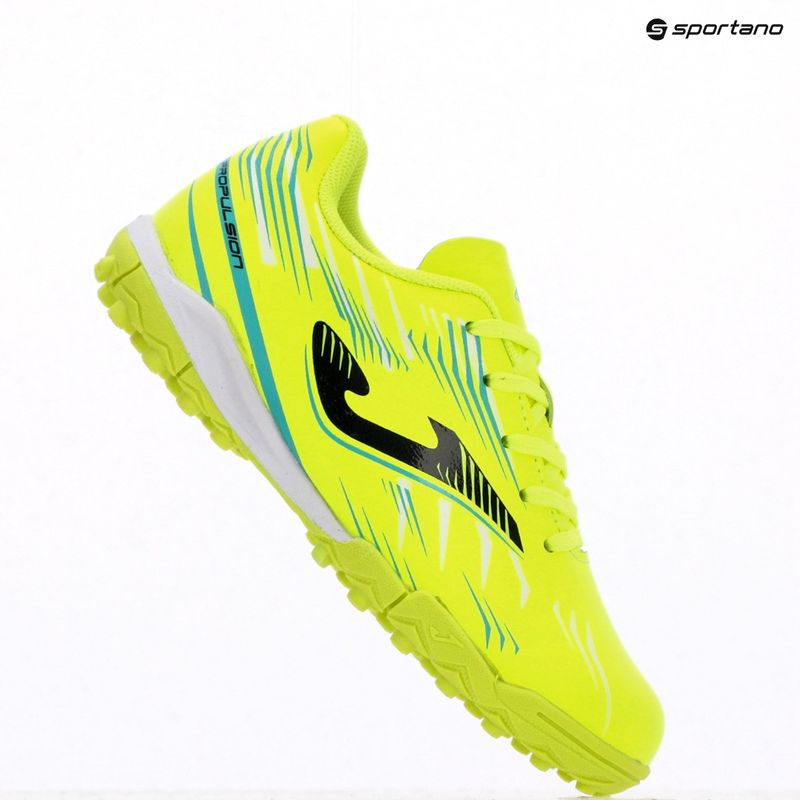Кросівки футбольні дитячі Joma Propulsion Jr TF fluor yellow 11