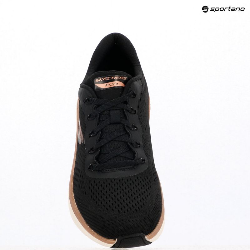 Кросівки жіночі SKECHERS Arch Fit 2.0 Glow The Distance black/rose gold 9