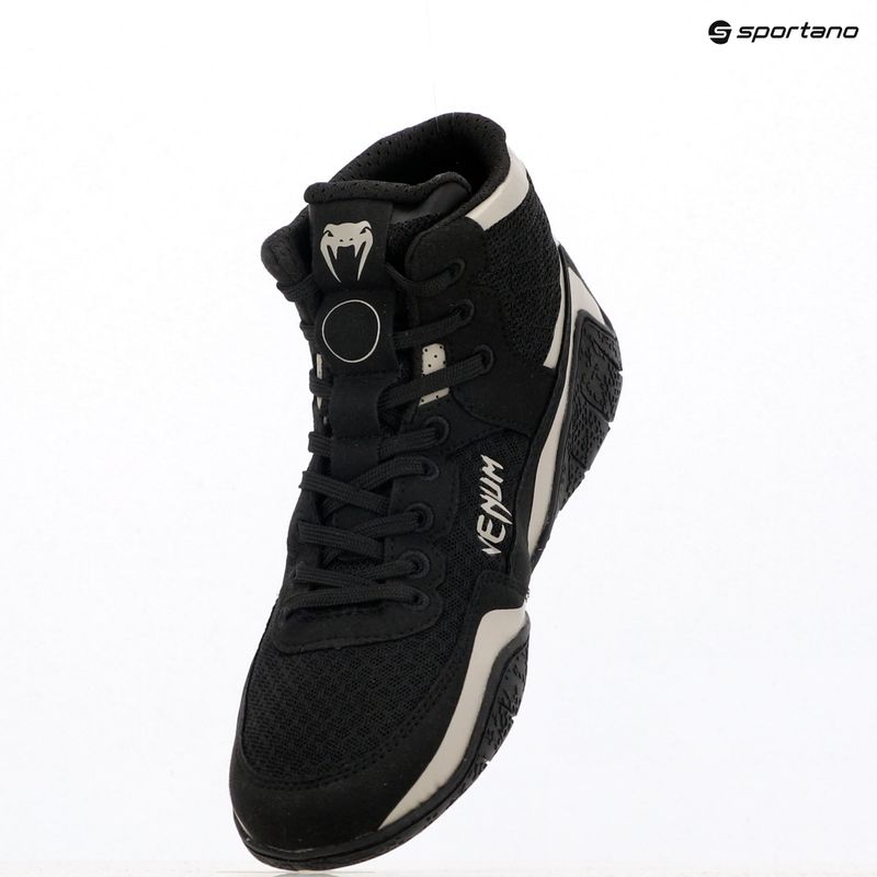 Кросівки боксерські Venum Elite Wrestling black/sand 9