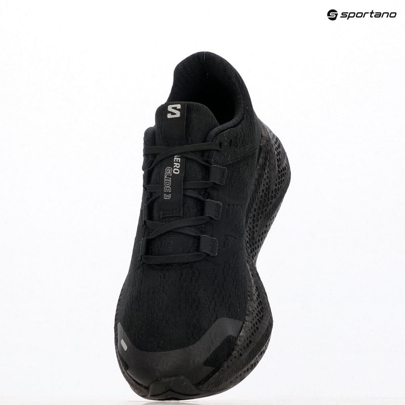 Кросівки для бігу чоловічі Salomon Aero Glide 3 black/black/ftw silver 9