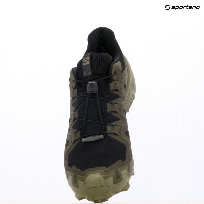 Кросівки для бігу чоловічі Salomon Speedcross 6 GTX black/peat/deep lichen green 12