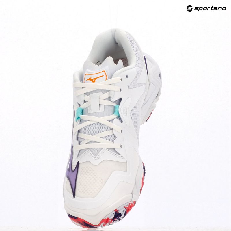 Жіноче взуття для волейболу Mizuno Wave Lightning Z8 біле/фіолетовий індиго/camelliaros 18